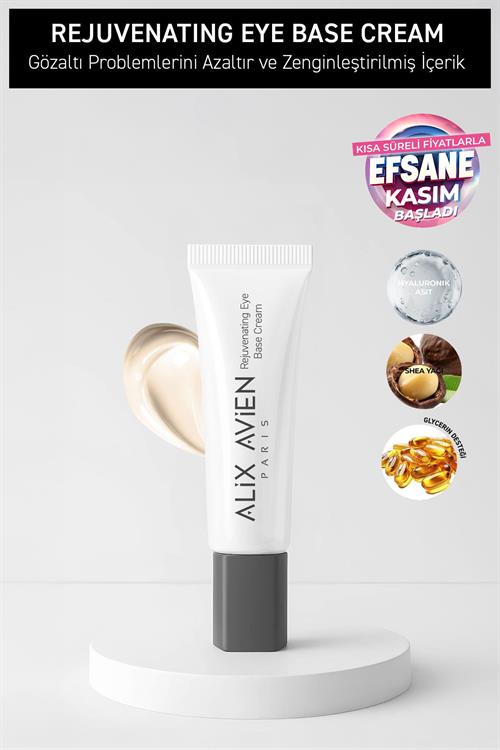 Göz Altı Kırışıklık Karşıtı Aydınlatıcı Nemlendiren Göz Baz Kremi - Rejuvenating Eye Base Cream