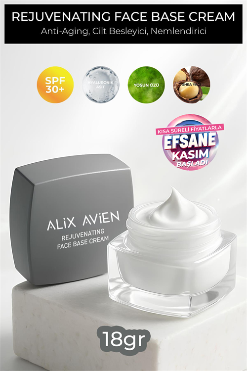Rejuvenating Face Base Cream - Çok Amaçlı Gençleştirici Makyaj Bazı Kremi SPF 30