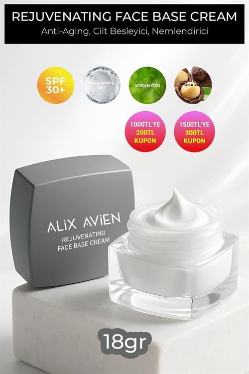 Rejuvenating Face Base Cream - Çok Amaçlı Gençleştirici Makyaj Bazı Kremi SPF 30