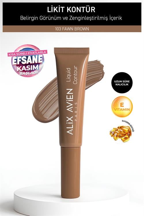 Yaşlanma Karşıtı E Vitaminli Nemlendiren Kremsi Likit Kontür - Liquid Contour 103 Flawn Brown