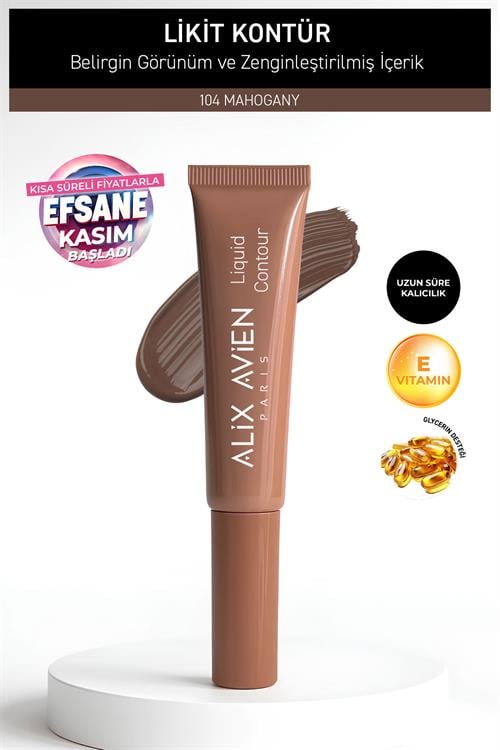 Yaşlanma Karşıtı E Vitaminli Nemlendiren Kremsi Likit Kontür - Liquid Contour 104 Mahogany