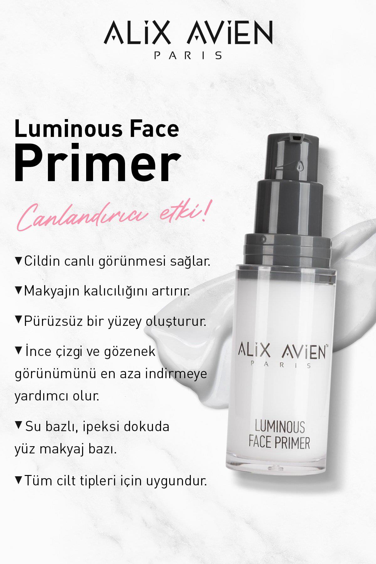 Su Bazlı Makyaj Bazı - Luminous Face Primer - Alix Avien