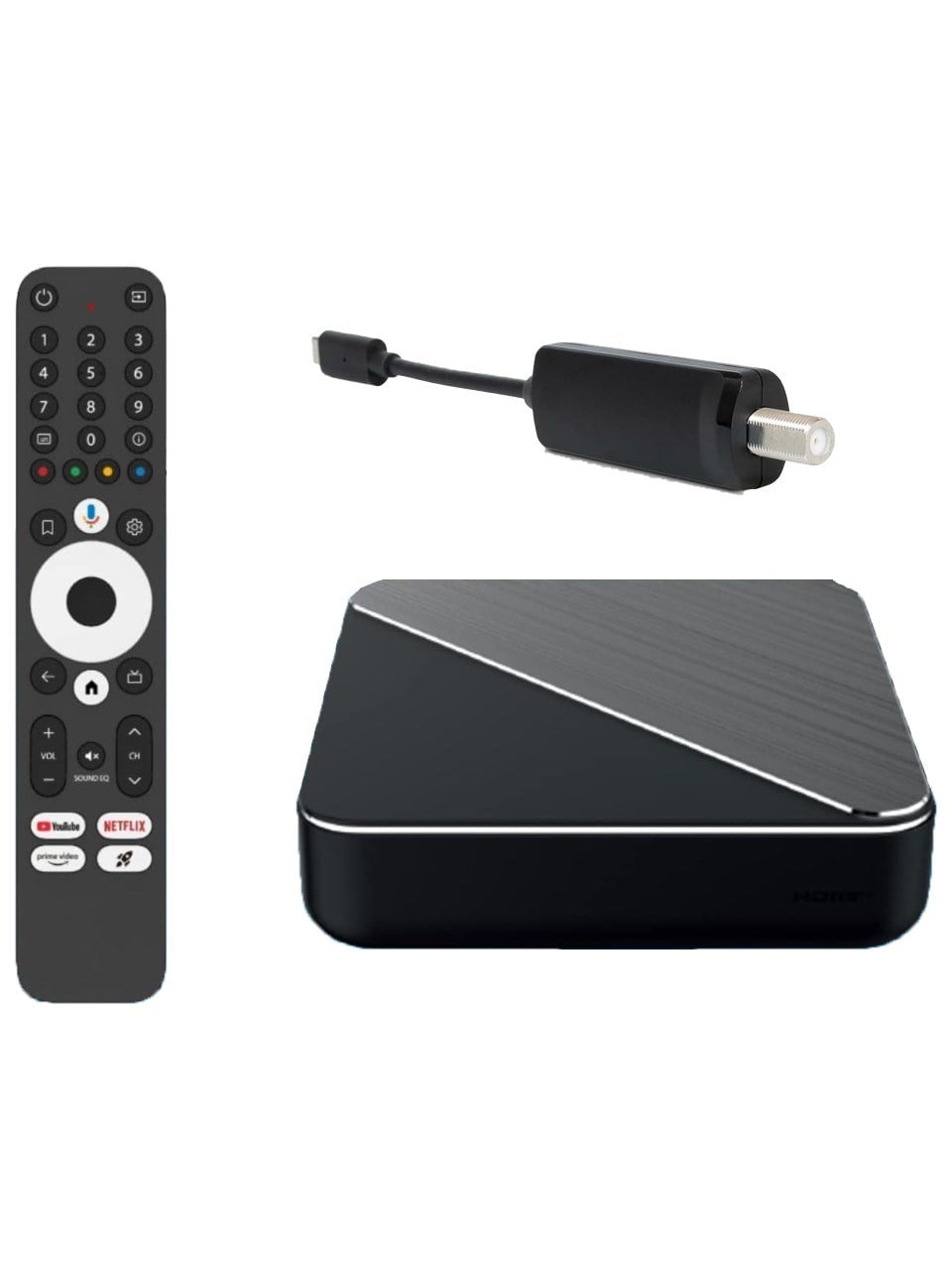 Homatics Box R 4K Plus Siyah Renk (4gb RAM/32GB Depolama) + DVB S2 Uydu Tuner