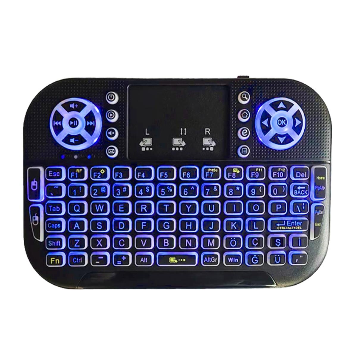Kobra Pro Türkçe Işıklı Dual Mode (Infrared ve Bluetooth)  Mini Klavye