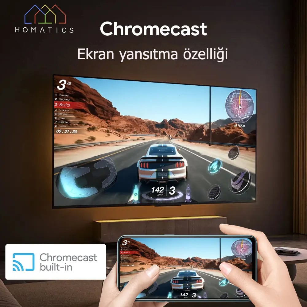 Homatics Box R 4K Plus Elite Lisanslı Android TV Box Rose Gold (Numerik ...