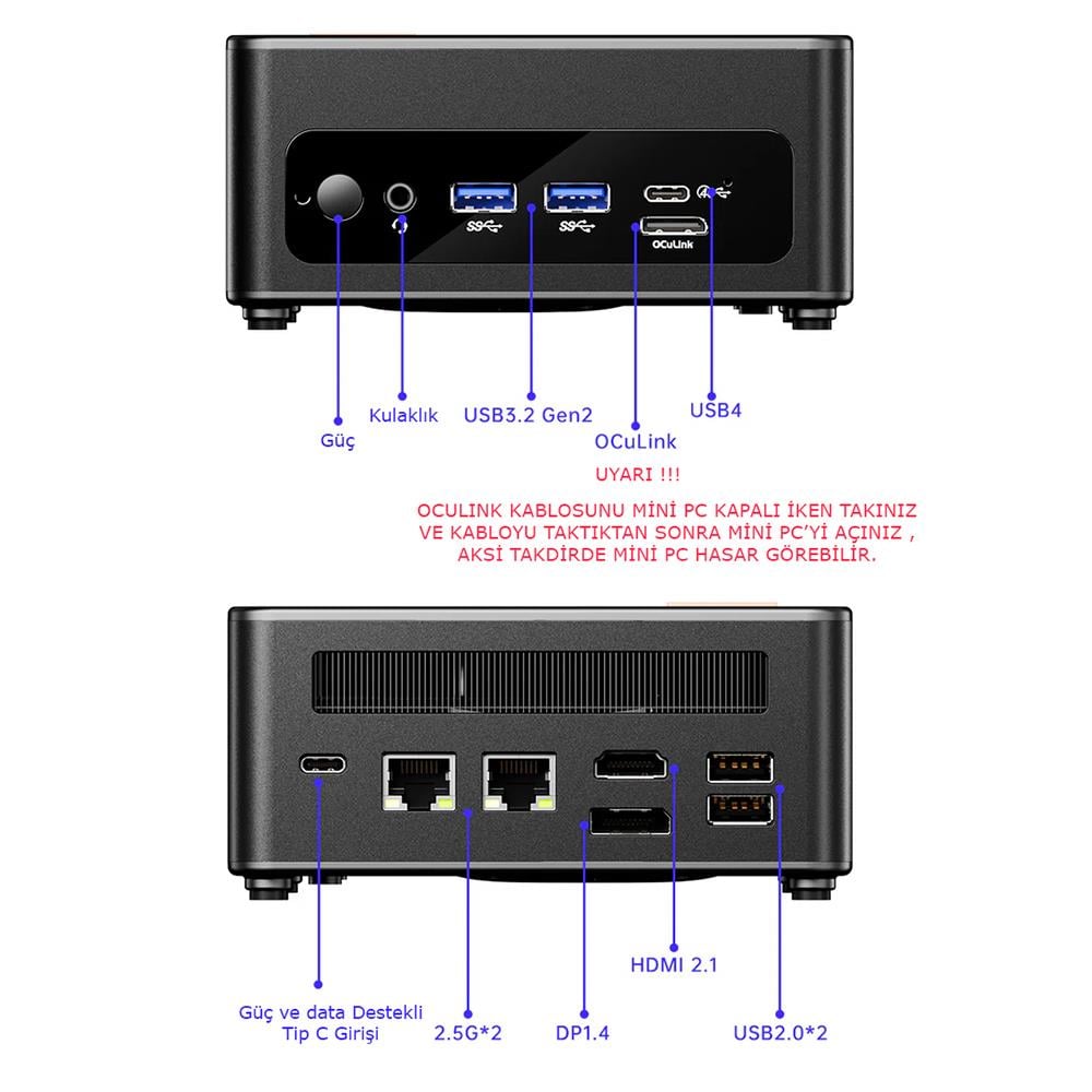 Techstorm GEM12 Amd 8845HS İşlemci 32 GB DDR5 Bellek 1 TB Nvme