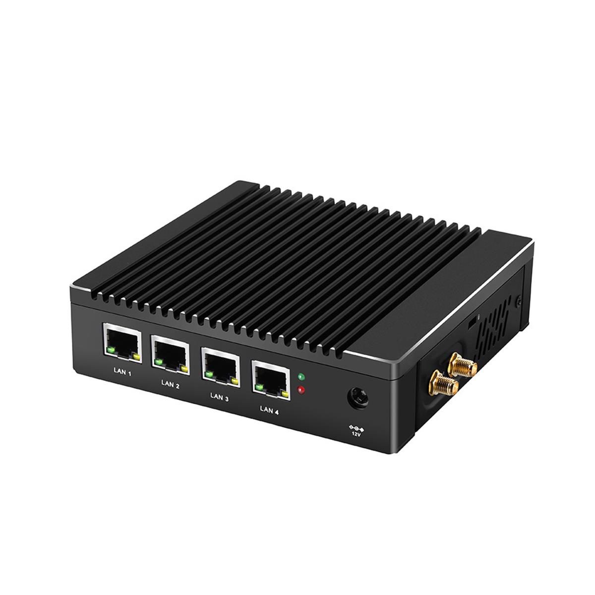 Techstorm K10 F12 4*LAN Intel N3700 8GB Ram 128GB SSD Freedos Firewall Mini PC