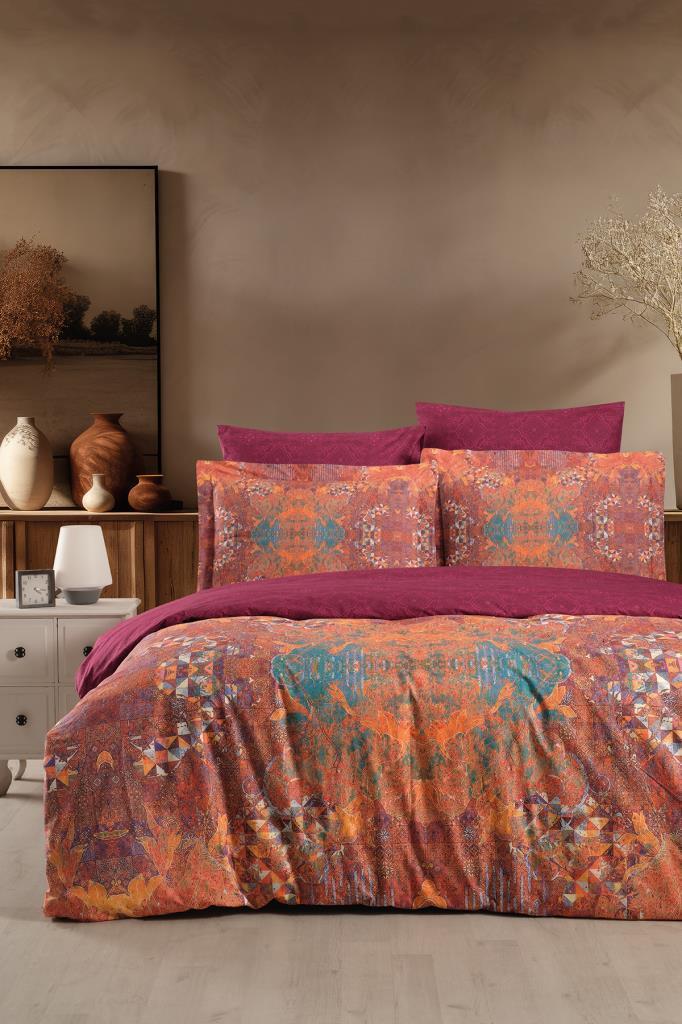 Heritage Dijital Ranforce Çift Kişilik Nevresim Takımı Opulent