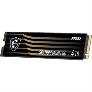 4TB MSI SPATIUM M480 PRO PCIE 4.0 NVME M.2 7400/7000MB/s