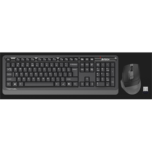 A4 TECH FG1035, Gri, FSTYLER, 2.4Ghz Kablosuz, Türkçe Q, Klavye Mouse Set