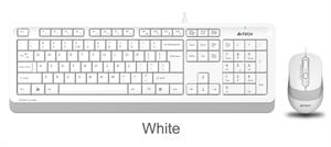 A4 Tech F1010 Q Usb Beyaz Fn-Mm Klv+Optik Mouse Set