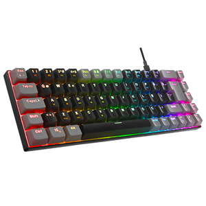 ACER eMachines, EAK68, Siyah/Gri, USB Kablolu, RGB Backlight, RED Switch, Mekanik, Türkçe Q, 68 Tuşlu, Gaming Klavye