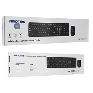 ACER eMachines, EAK920, Siyah, 2.4Ghz Kablosuz, Türkçe Q, Klavye Mouse Set