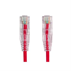 AGER AC-602-0015 15CM UTP SLIM CAT6 PATCH KABLO KIRMIZI Cu, LSZH AWG 28