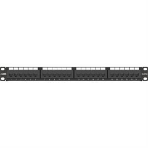 AGER AC-611-24E 8P8C,LSA,ALTIN KONTAK 24 PORT CAT6 DOLU 1U ZIRHSIZ PATCH PANEL