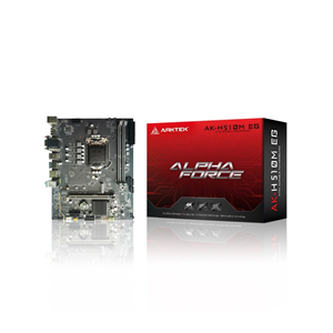 ARKTEK ALPHA FORCE, AK-H510M EG VS, 2xDDR4, M.2, 2x HDMI, DP, 10-11.Nesil, LGA1200 Soket, Anakart