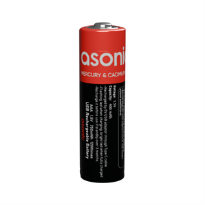 ASONIC PL400, AAA, Şarjlı Pil, 1.5Volt, 400mAh/750mwh, Type-C ile Kolay Şarj,  2 li Paket (USB To Type-C Kablo Hediye)