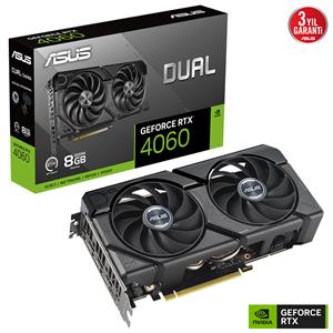 ASUS DUAL-RTX4060-O8G-EVO RTX4060 8GB GDDR6X 128Bit 3xDP/1xHDMI