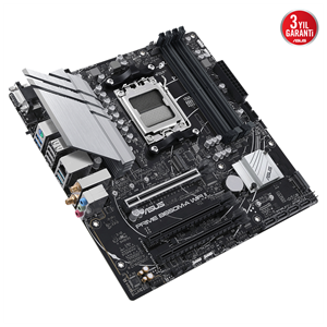 ASUS PRIME B650M-A WIFI II, 4xDDR5, 2x M.2, D-SUB, HDMI, DP, Wi-Fi 6, Bluetooth v5.2, AM5 Soket GAMING Anakart