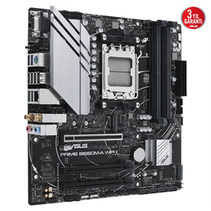 ASUS PRIME B650M-A WIFI II, 4xDDR5, 2x M.2, D-SUB, HDMI, DP, Wi-Fi 6, Bluetooth v5.2, AM5 Soket GAMING Anakart