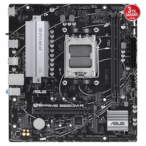 ASUS PRIME B650M-R, 2xDDR5, 2x M.2, HDMI, AM5 Soket Anakart