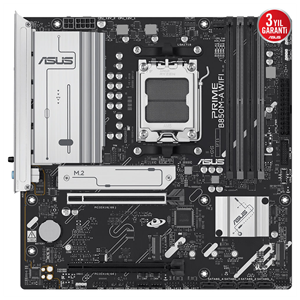 ASUS PRIME B850M-A WIFI, 4xDDR5, 3xM.2, 2xDP, HDMI, Type-C, Wi-Fi 6, Bluetooth 5.3, AM5 Soket Anakart