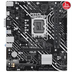 ASUS PRIME H610M-D H610 DDR5 Vga GLan mATX HD M2 USB3.2 COM 1700p Anakart