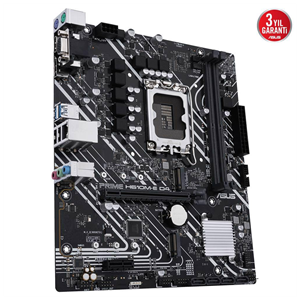 ASUS PRIME H610M-E D4-CSM, 2xDDR4, 2x M.2, D-SUB, HDMI, DP, 12-13.14.Nesil, LGA1700 Soket, Anakart