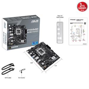 ASUS PRIME H610M-F D4 R2.0 H610 DDR4 (Vga Yok) GLan mATX HDMI USB3 M2 1700p Anakart