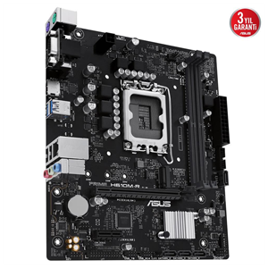 ASUS PRIME H610M-R-SI, 2xDDR5, M.2, D-SUB, DP, HDMI, 12-13.14.Nesil, LGA1700 Soket, Anakart