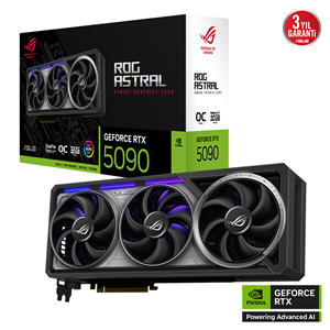 ASUS ROG-ASTRAL-RTX5090-O32G-GAMING, 32Gb, 512Bit, GDDR7, 2xHDMI, 3xDP GAMING Ekran Kartı