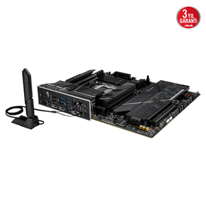 ASUS ROG STRIX X870E-H GAMING WIFI7, 4xDDR5, 4xM.2, DP, HDMI, Type-C, PCIe 5.0, Wi-Fi 7, Bluetooth v5.4, AM5 Soket GAMING Anakart