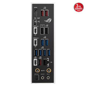 ASUS ROG STRIX X870E-H GAMING WIFI7, 4xDDR5, 4xM.2, DP, HDMI, Type-C, PCIe 5.0, Wi-Fi 7, Bluetooth v5.4, AM5 Soket GAMING Anakart