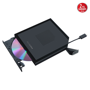 ASUS SDRW-08V1M-U ZenDrive, Usb Type-C External, Siyah, Slim, Optik Okuyucu/Yazıcı