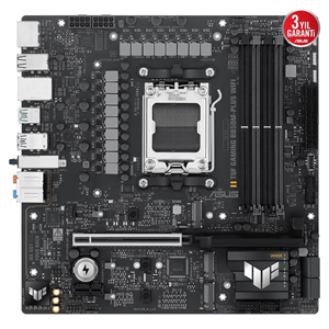 ASUS TUF GAMING B850M-PLUS WIFI, 4xDDR5, 3x M.2, HDMI, DP, Type-C, Wi-Fi 6E, Bluetooth v5.3, AM5 Soket GAMING Anakart