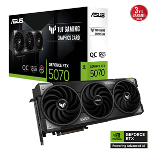 ASUS TUF-RTX5070-O12G-GAMING, 12Gb, 192Bit, GDDR7, 2xHDMI, 3xDP GAMING Ekran Kartı