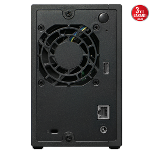 ASUSTOR AS1102TL, 1Gb DDR4 Ram, 2 Yuvalı (2x22TB Destek), 1x2.5GbE Network, USB 3.2, USB 2.0, Tower NAS (Yedekleme) Cihazı