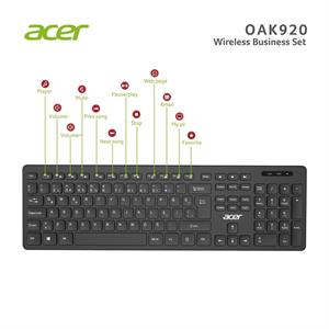 Acer OAK-920 Siyah Kablosuz Klavye 2.4Ghz Caps Lock (Smart Tv- Wifi)