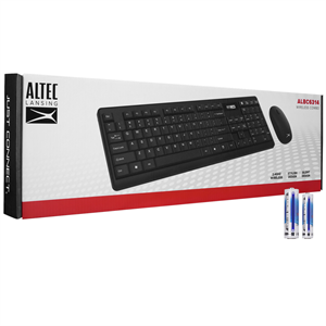 Altec Lansing ALBC6314, Siyah, 2.4Ghz Kablosuz, Türkçe Q, Klavye Mouse Set