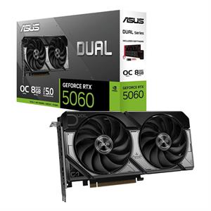 Asus DUAL-RTX5060-O8G-NVIDIA-GEFORCE-RTX 5060-8GB GDDR7-128BIT--OC-HDMI-3XDP-DLSS3 Ekran Kartı