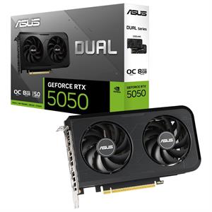 Asus Dual GeForce RTX5050 OC Edition DUAL-RTX5050-O8G-NVIDIA 8GB GDDR6 DLSS 4 128 Bit Ekran Kartı