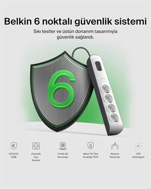 BELKIN BSV400VF2M 2 M 4LU AKIM KOR. PRIZ