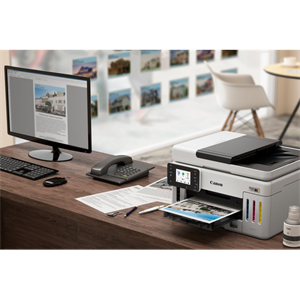 CANON MAXIFY GX6140, Renkli, Mürekkep Mega Tanklı, Yazıcı, Tarayıcı, Wifi, Lan, Duplex, ORİJİNAL MÜREKKEP