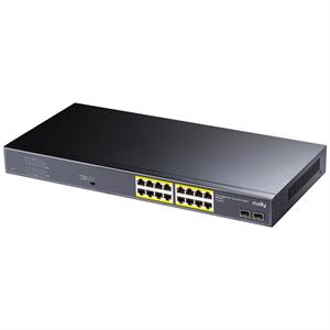 CUDY GS1020PS2 16 Port Gbit 16 Port PoE+ 200W 2xSFP Uplink Rackmount Yönetilemez Switch