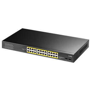 CUDY GS1028PS2 24 Port Gbit 24 Port PoE+ 300W 2xSFP Uplink Rackmount Yönetilemez Switch