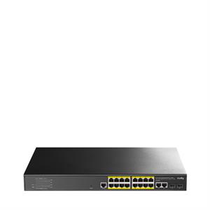 CUDY GS2018PS2-200W 18 Port Gbit 16 Port PoE+ 200W 2xGbit+2xSFP Uplink Rackmount Yönetilebilir (L2) Switch