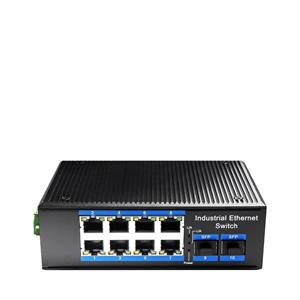 CUDY IG1008S2P 8 port Gbit 8 Port PoE+ 240W 2xSFP Uplink Endüstriyel Yönetilemez Switch