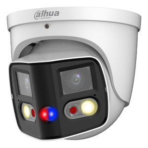 DAHUA  IPC-PDW3849-A180-AS-PV, 2X4Mpix, 2,8mm Lens, H265+, 25Mt Gece Görüşü, IP67, Dahili Mikrofon, TiOC Duo Süper Geniş Açı Dome Ip Kamera