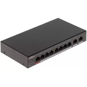 DAHUA CS4010-8GT-110, 8 Port, Gigabit, PoE 110W, 2 Port Uplink, Cloud Yönetilebilir, Switch