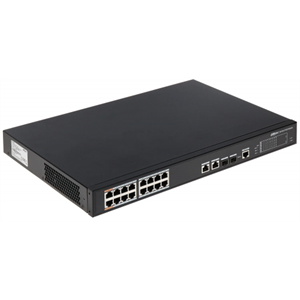 DAHUA CS4218-16ET-135, 16Port, Megabit, PoE 135W, 2 Port SFP Gigabit Combo, Cloud Yönetilebilir, Switch